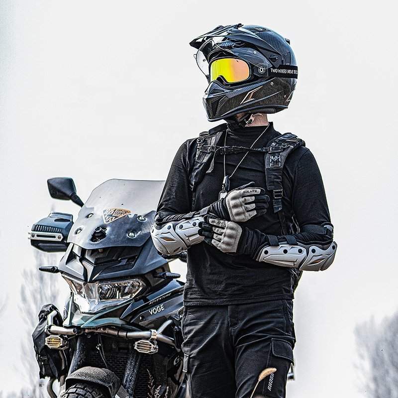 Gray Motorcycles Racing Protective and Safety Knee Armor Pad Motorcycle Racing Elbow and Knee Pads