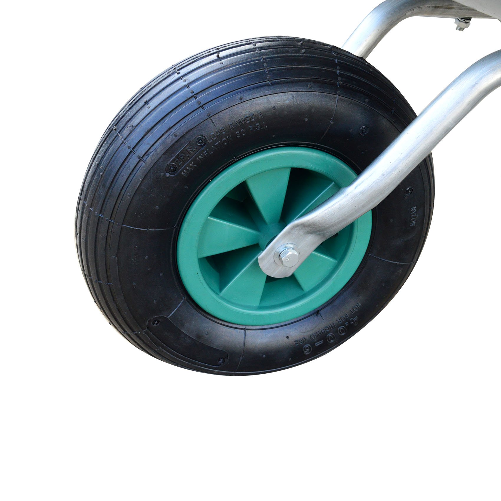 Outdoor 160L/200L Function Double Wheels Galvanized Steel Home Garden Cart Commercial Wheel Barrow Wheelbarrow