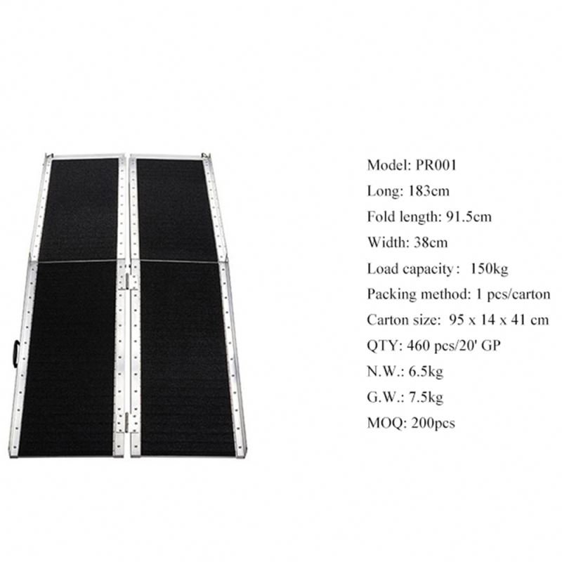 Steel Frame Lightweight Outdoor Camping Wr001 Motorcycle Ramp Car Trailer Atv Vehicle Loading Ramp Folding Steel