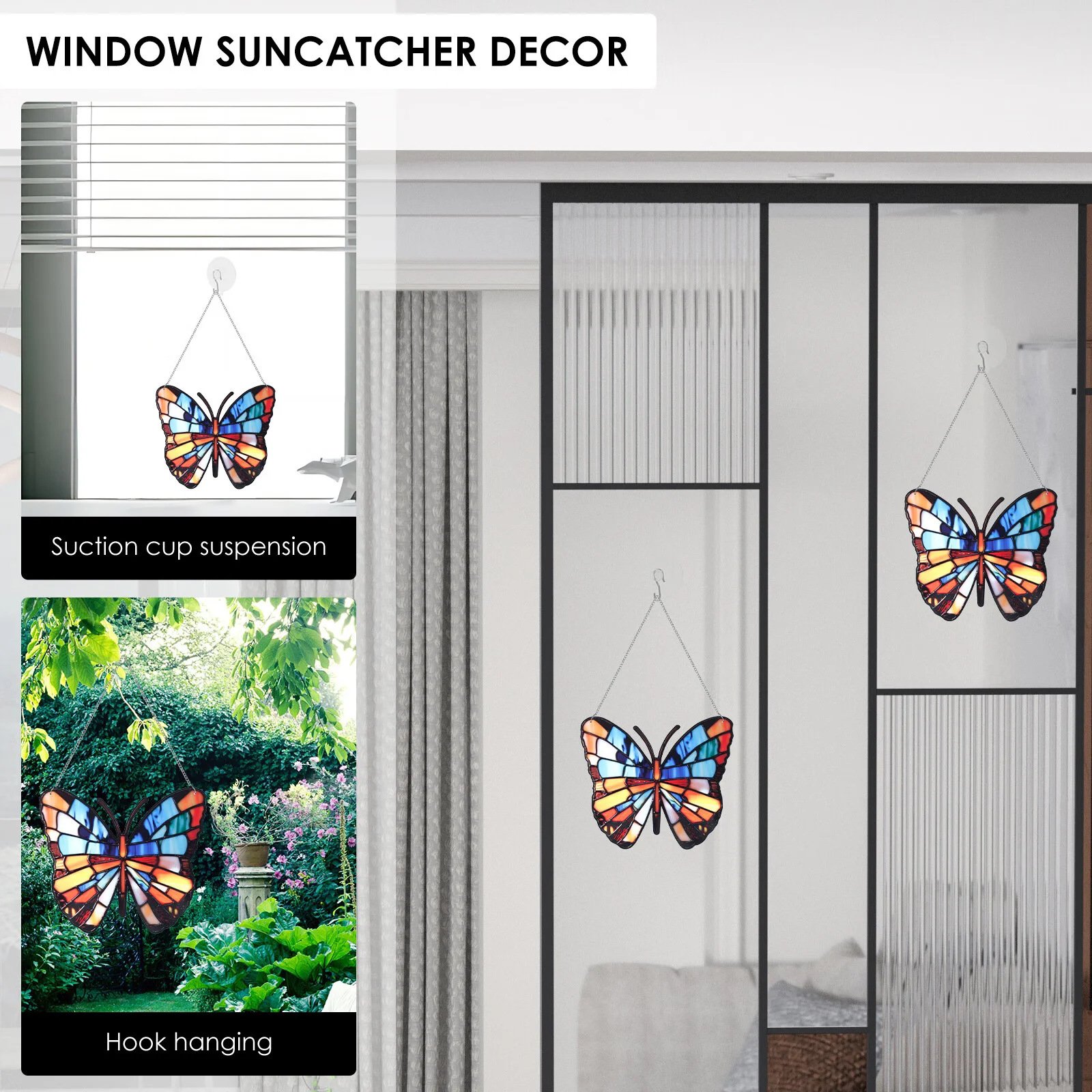 Wholesale Polished Stained Acrylic Poster Fairy Window Hanging Sun Catcher Crystal Decals for Cars and Movie Posters