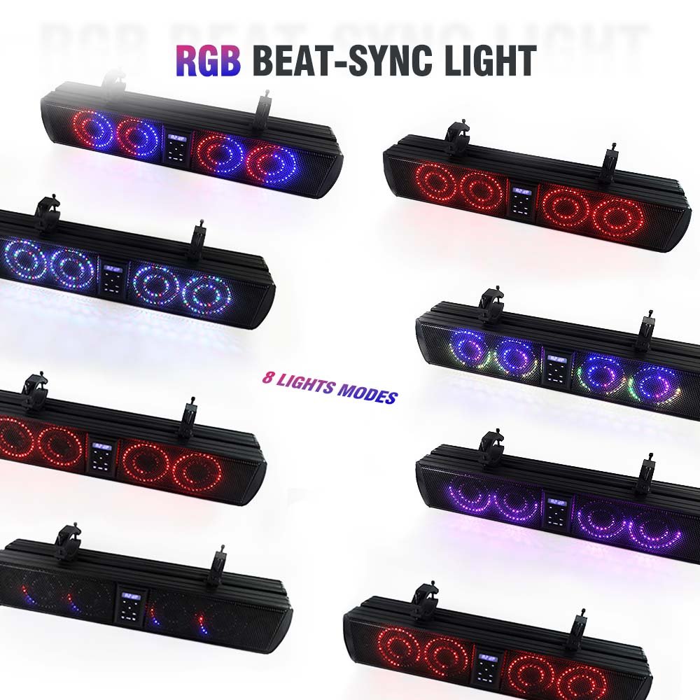 26" 6 Speaker IP65 ATV UTV Sound bar AUX Bt LED Car Audio Off Road for GOLF CARTS Sightseeing Carts