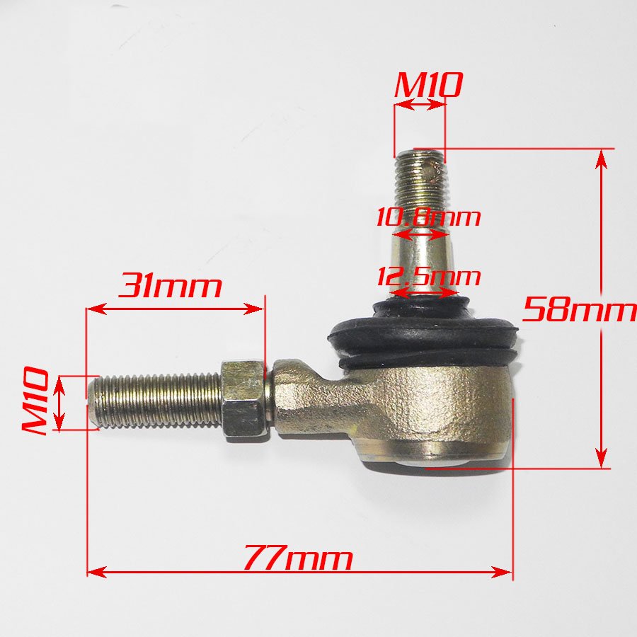 For KFX400 Ranger RZR 170 LT-Z400 Raptor 250 Banshee 350 YFS200 Blaster ATV Parts M10 Steering Tie Rod Ends Bolts Ball Joint