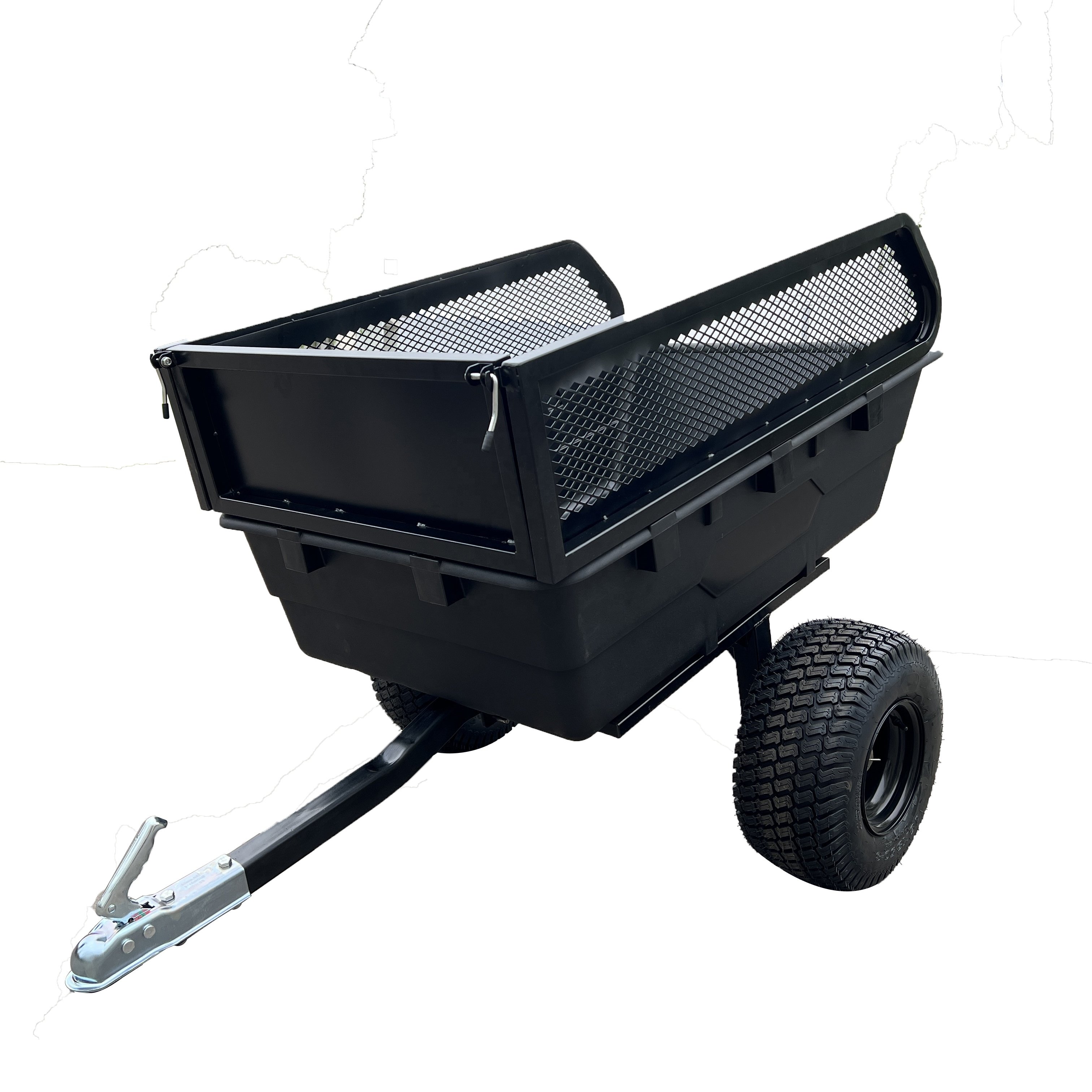 Heavy Duty Metal Sturdy Truck Motorcycle Tow-Behind Atv Utility Trailer Garden Atv Dump Wagon With 2 Wheels