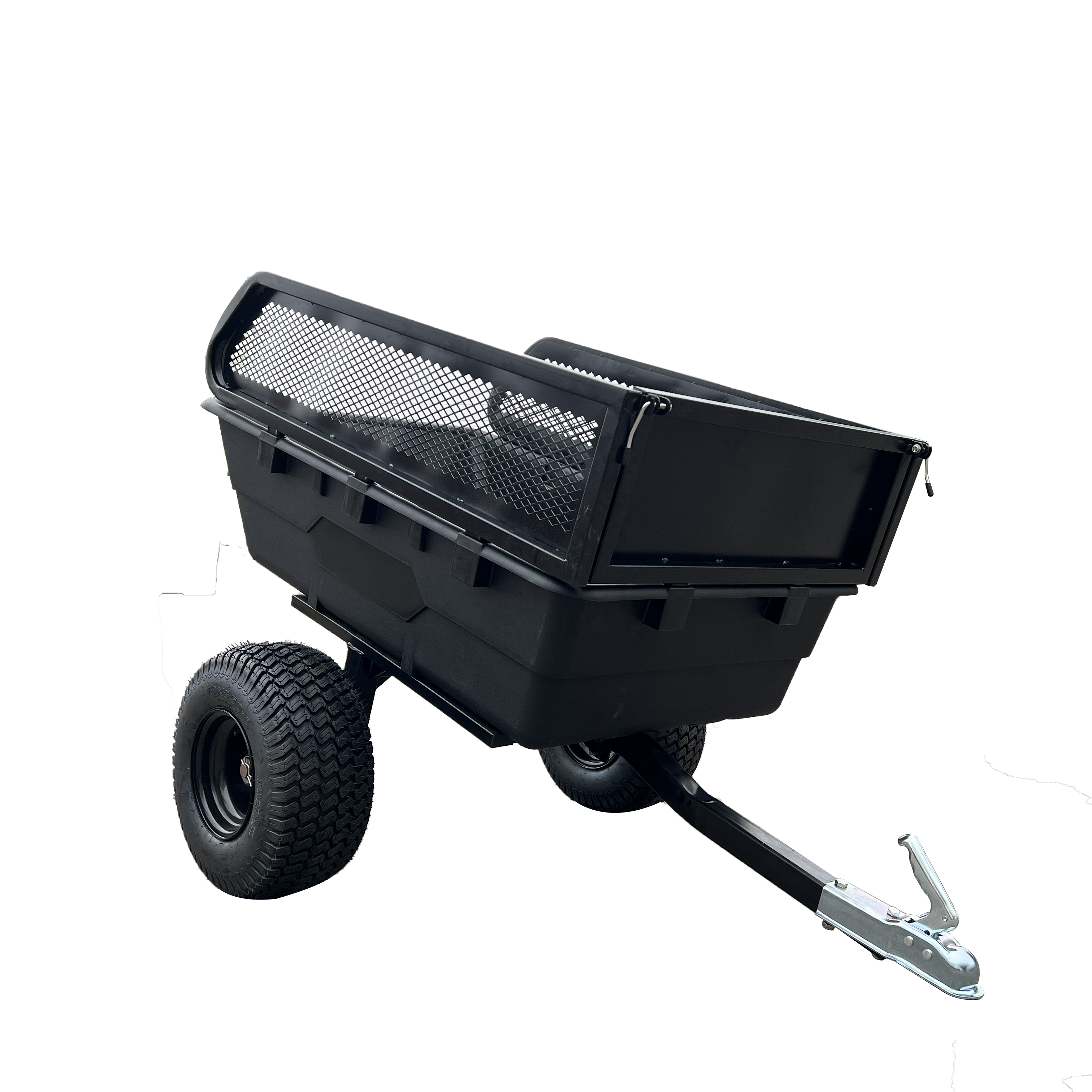 Heavy Duty Metal Sturdy Truck Motorcycle Tow-Behind Atv Utility Trailer Garden Atv Dump Wagon With 2 Wheels