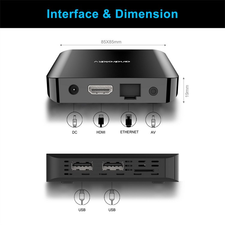 2025 New Product TV98 ATV Plus Tv Box Android 14 ATV Allwinner H313 with BT Voice Remote 8G 128G Best Tv Box