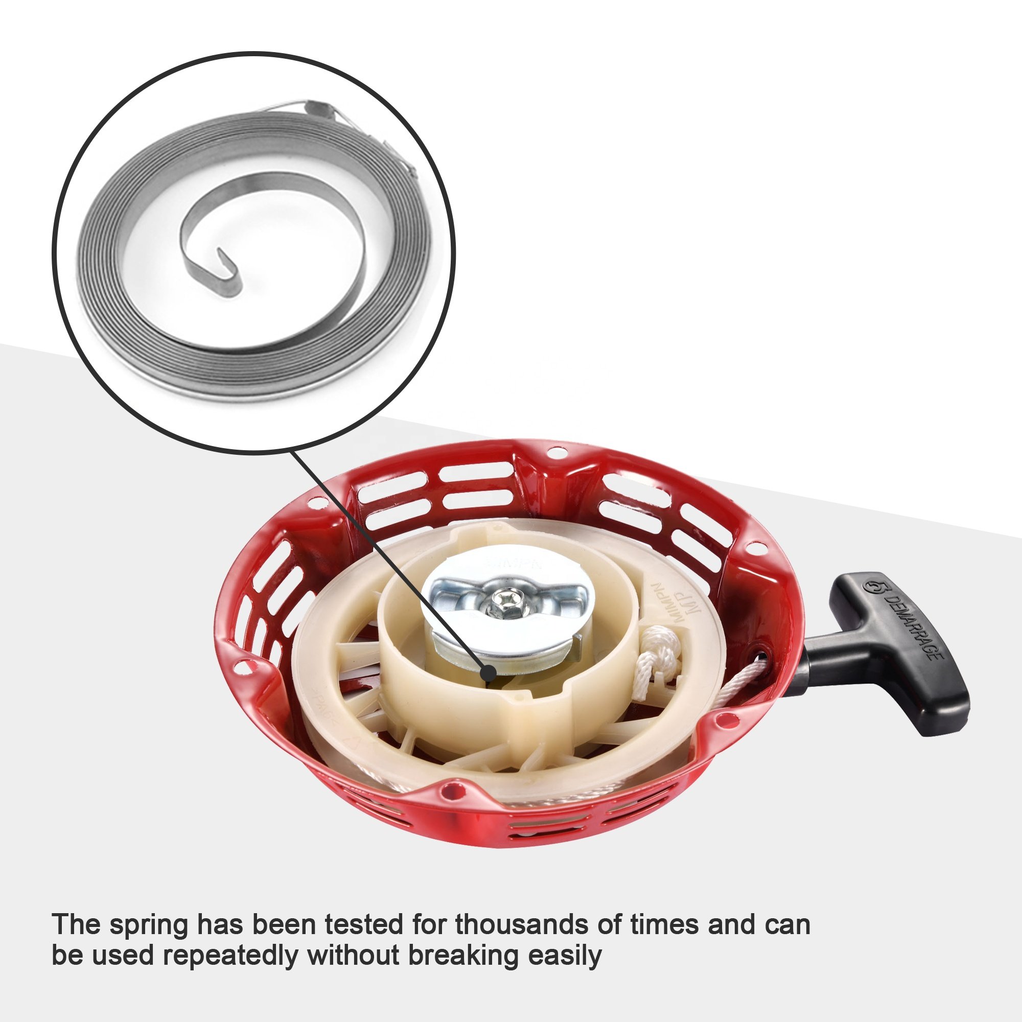 GOOFIT Pull Start Starter Recoil Coil Pully Parts Replacement for GX120 GX160 GX168 GX200 5.5hp 6.5hp Generator Parts