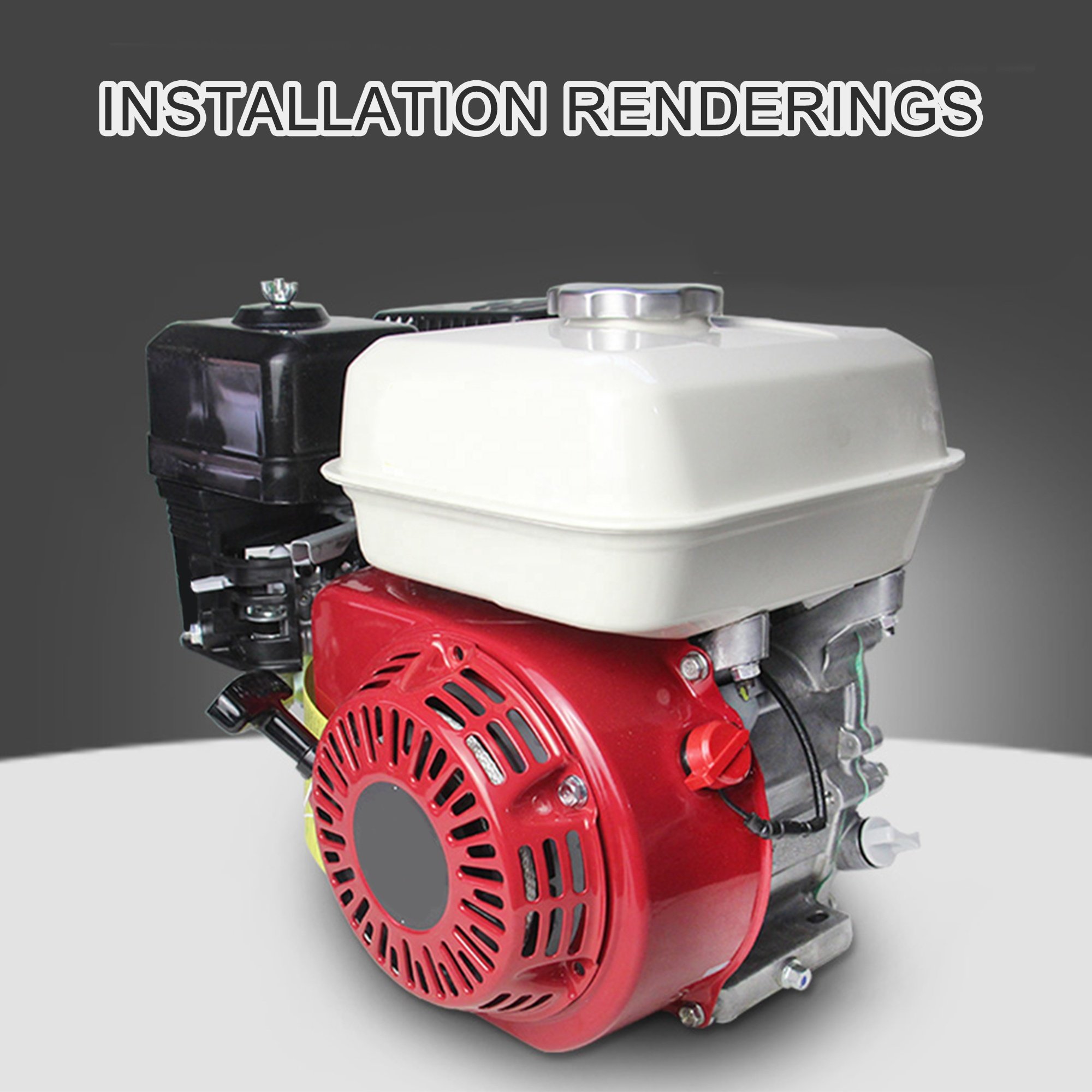 GOOFIT Pull Start Starter Recoil Coil Pully Parts Replacement for GX120 GX160 GX168 GX200 5.5hp 6.5hp Generator Parts