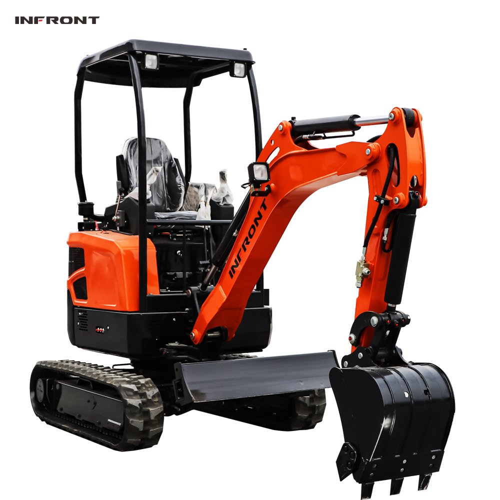 China Factory 1.5ton 2ton Mini Excavator 360 Degree Atv Towable Digger Excavator