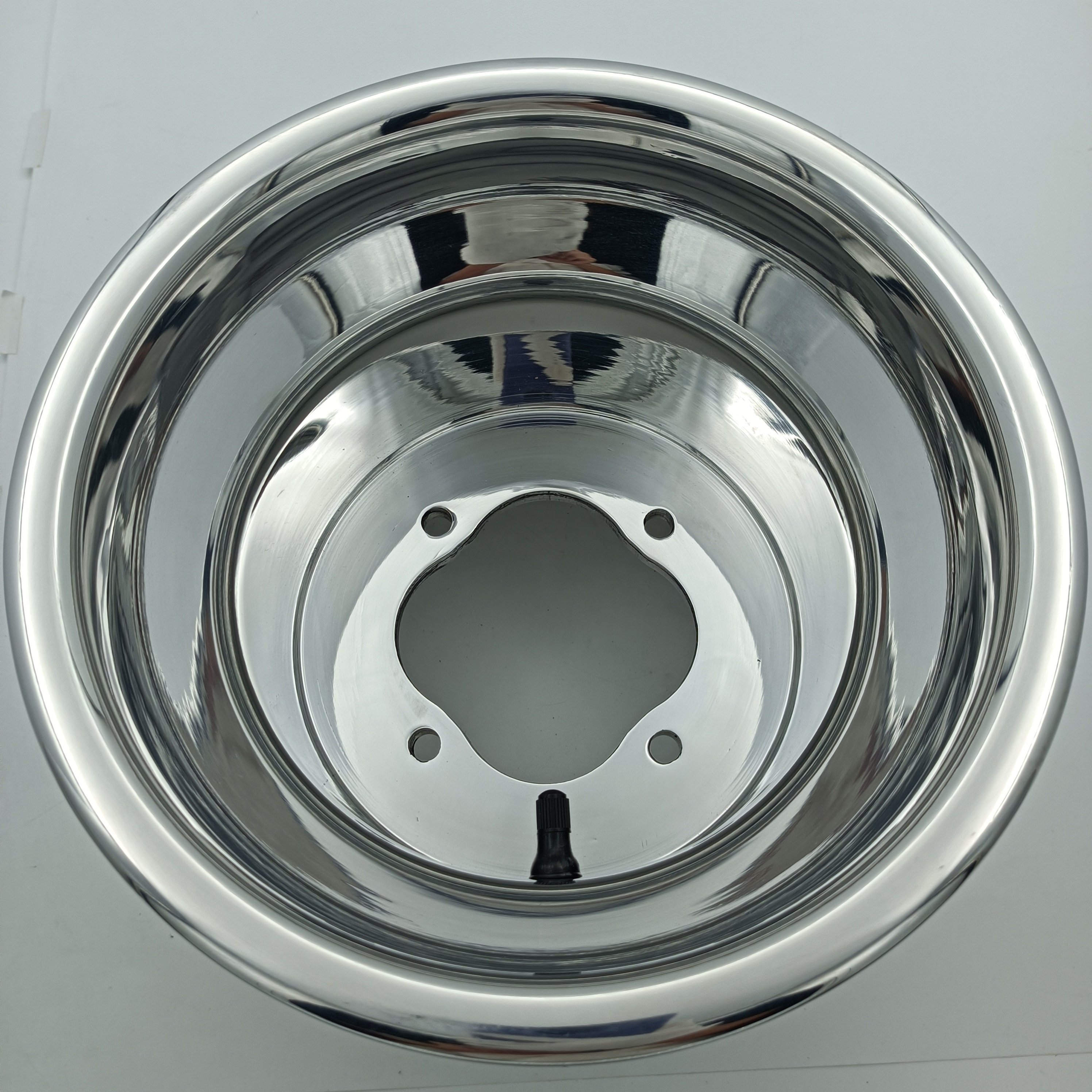 9 Inches Dual Bolt Pattern 4 110 115 Rolled Lip Polish ATV Wheels for Yamaha Raptor 700 Bashee 350 Suzuki LTZ400