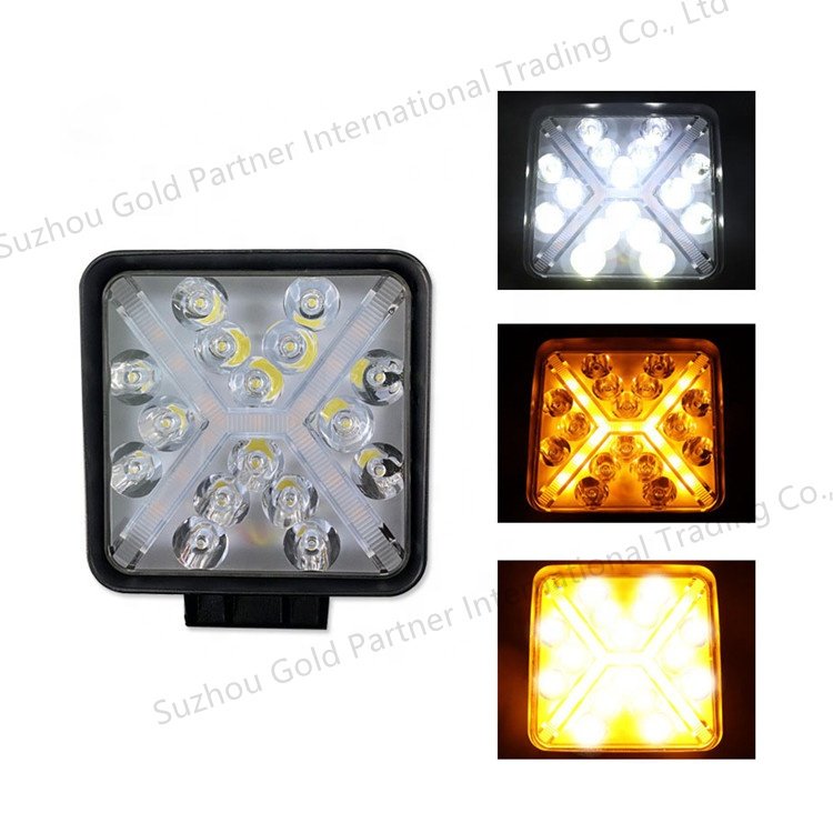 DAHUA 2020 NEW 4x4 Off Road Avto Accessories Slim LED Work Light Round 27W DRL Driving Fog Lamp 12V Universal Car Accessories