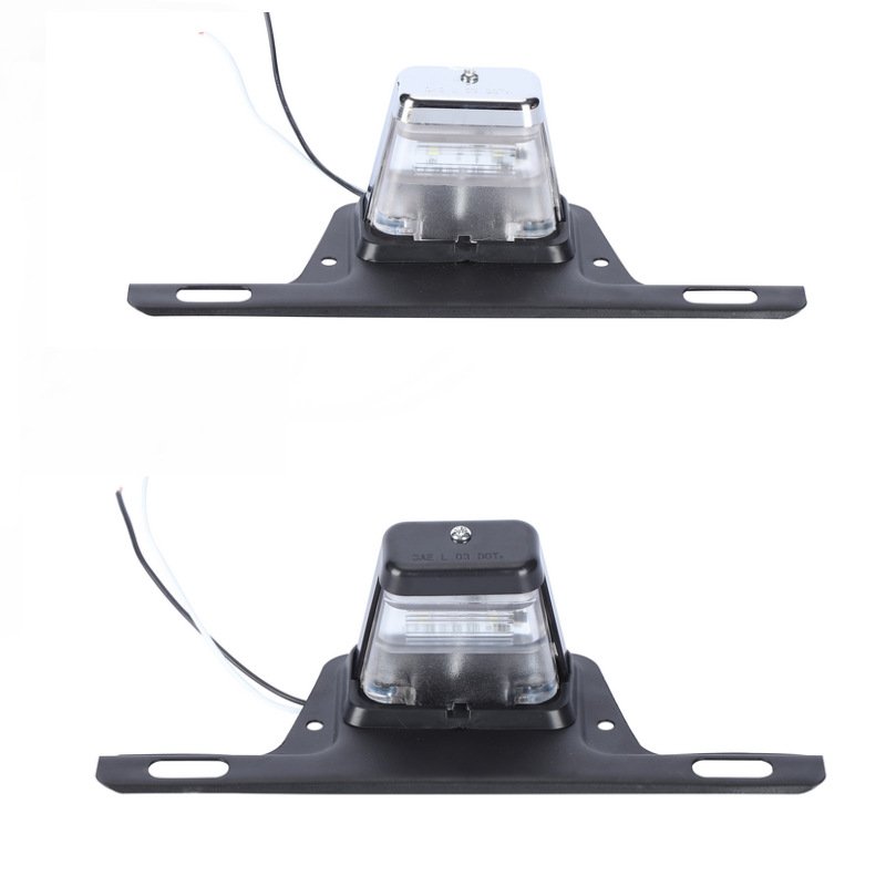 LED License Plate Lights New Plastic Auto Parts for License Tag Lighting on UTV ATV Trailer Truck RV Boat