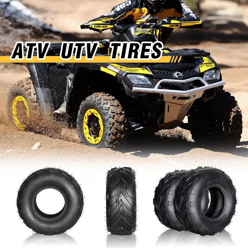 145/70-6 Sport ATV & Go Karts Knobby Tires (14x6-6) for Mud/sand/rocky Surfaces Various Terrains