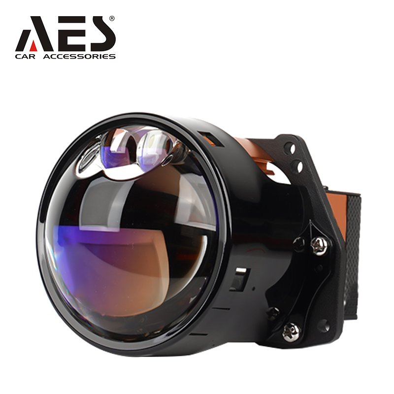 AES S600 Prism Double Laser Lens WAY MAKER Bi Led 55W 80W High Power Led Projector Blue Lens 6000K