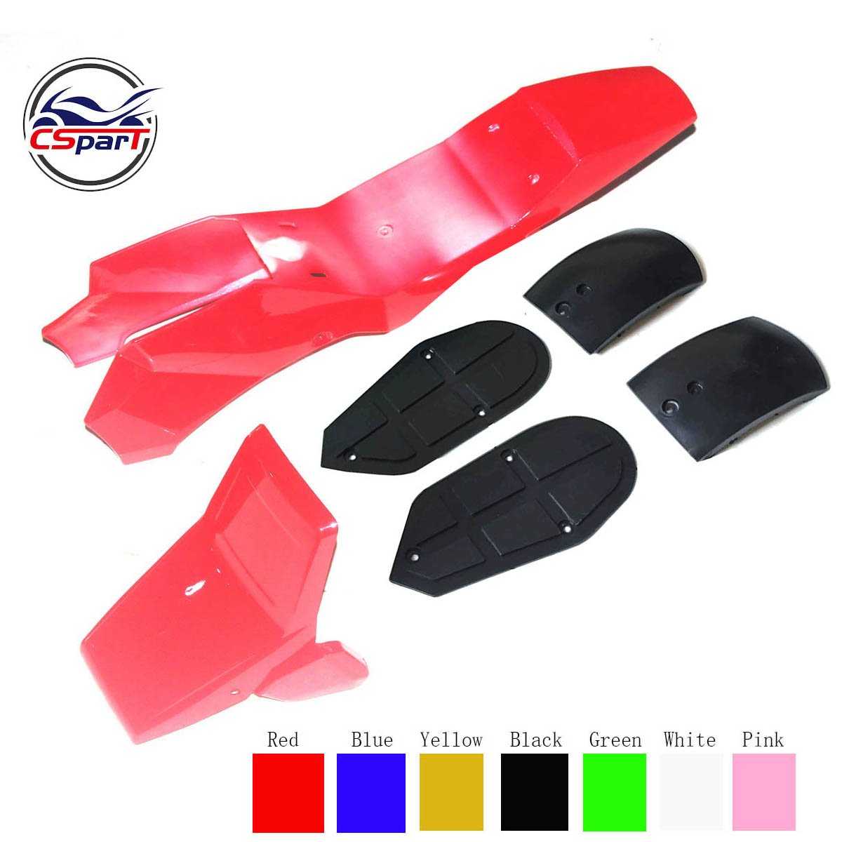 Plastic Fairing Kit Fender Plate Guard Cover for Mini Moto Quad ATV Bike 47cc 49cc