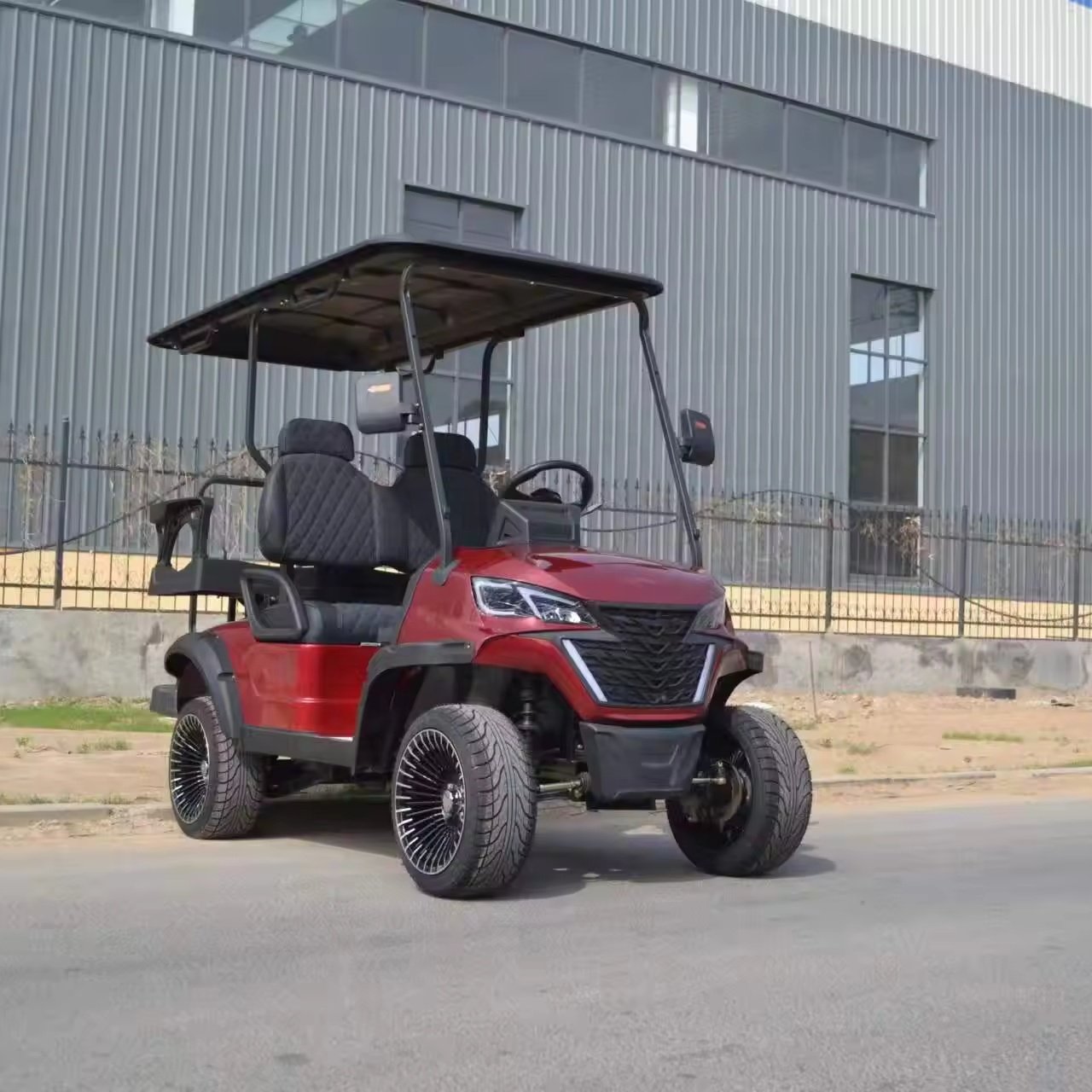 2023 China 48V 72V 5KW Off-Road EV Golf Buggy 4-10 Seater Electric Golf Carts with Equipped Tail Caddie Club Car