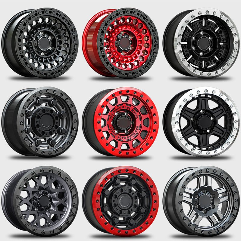 RE- J T 185 -casting Wheels 16 17 18 19 Inch 4 X 4 Wheel Off Road Rims SUV ATV Steel Alloy Car Wheel Rims