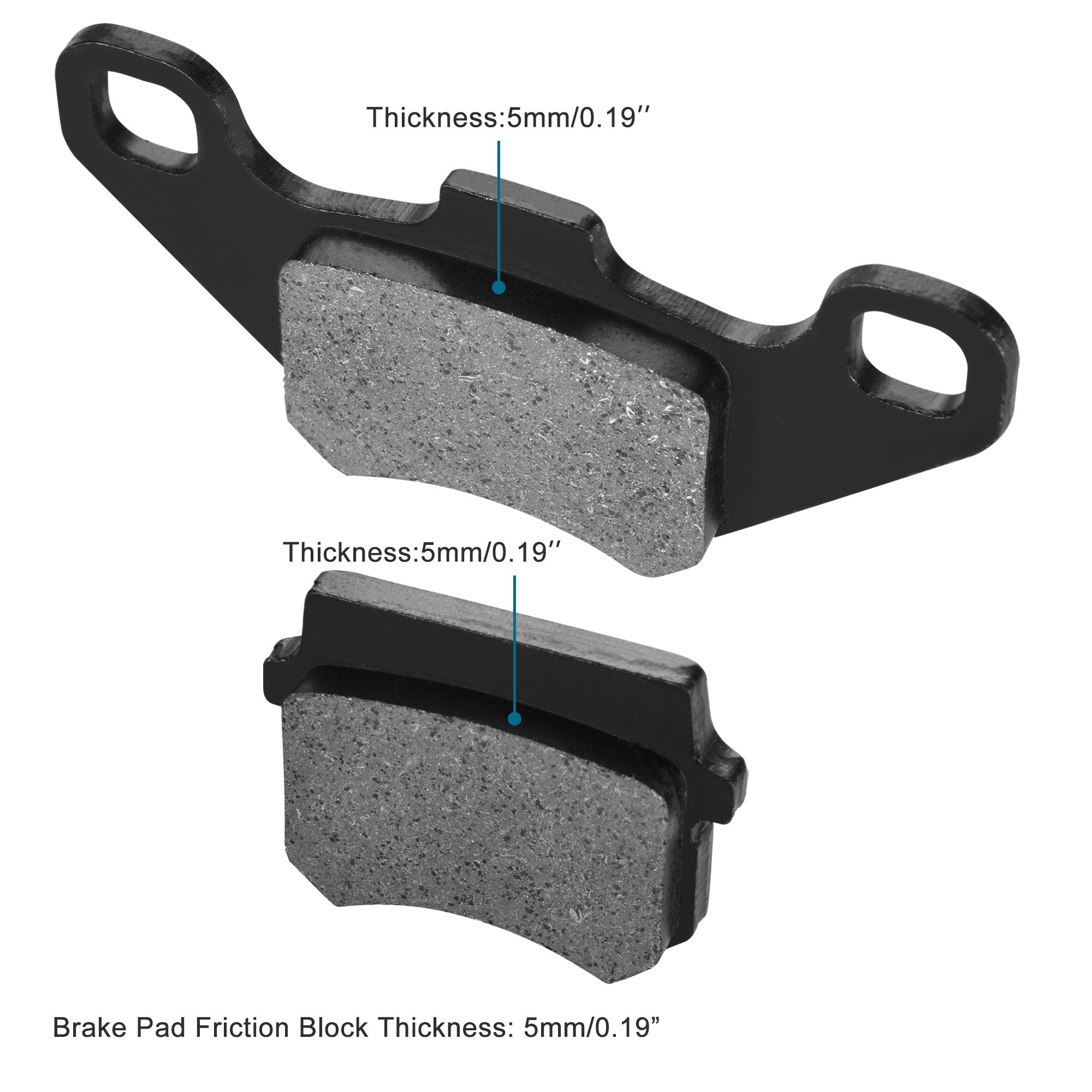 GOOFIT Rear Disc Brake Pad Replacement for 50cc 70cc 90cc 110cc 125cc ATV Go Kart Quad Bikes Dune Buggy 4 Wheeler