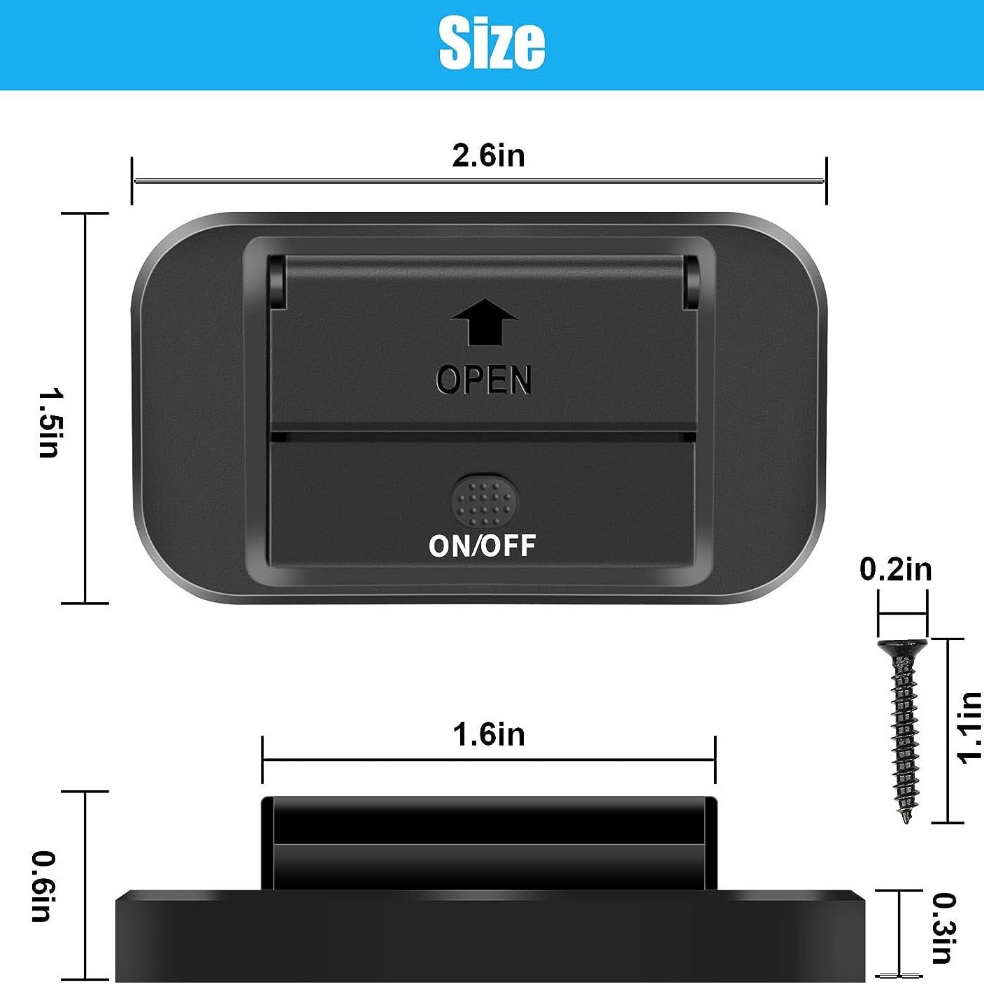 Auto Parts 12V RV USB Outlet with Power Switch, 36W Dual Quick Charge QC3.0 USB-A Port Panel Wall Surface Mount