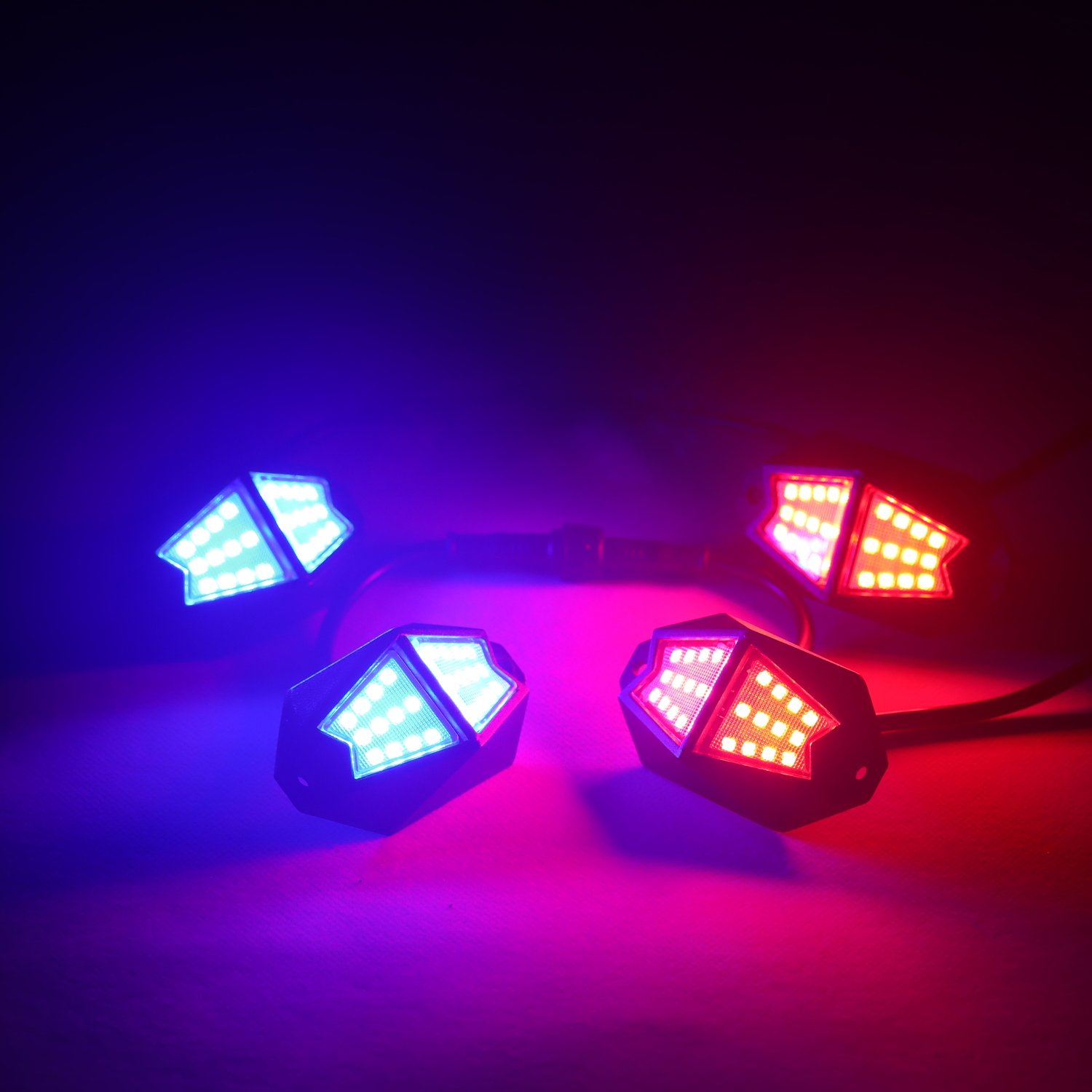 Hot Selling Off Road Atv/Utv Lighting Rock Lights 4 Pods 6 Pods Rgb Led Rock Lights