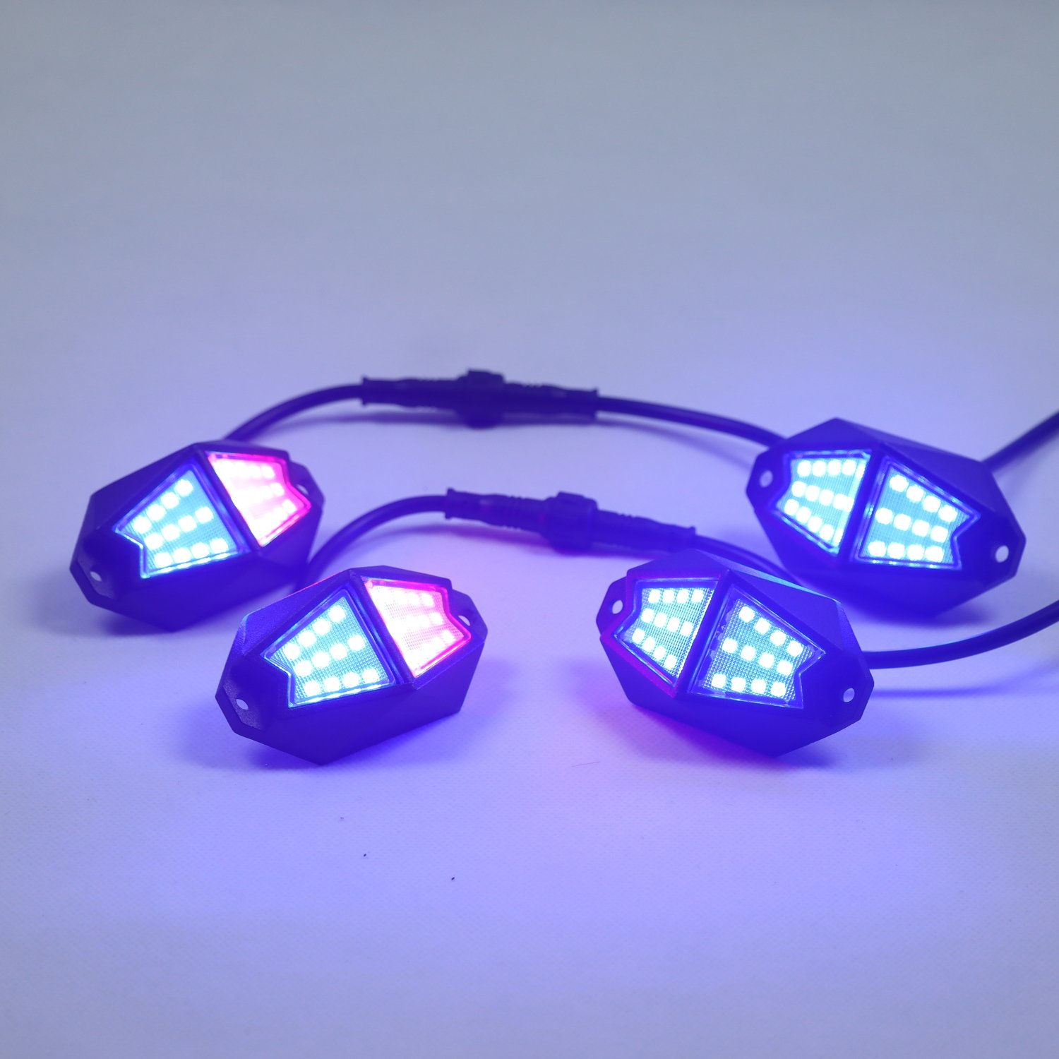 Hot Selling Off Road Atv/Utv Lighting Rock Lights 4 Pods 6 Pods Rgb Led Rock Lights