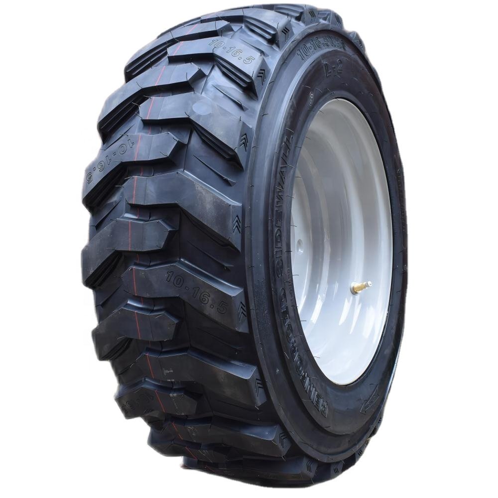 Industrial Solid Skid Steer Tires 10-16.5 12-16.5 14-17.5 Puncture Proof