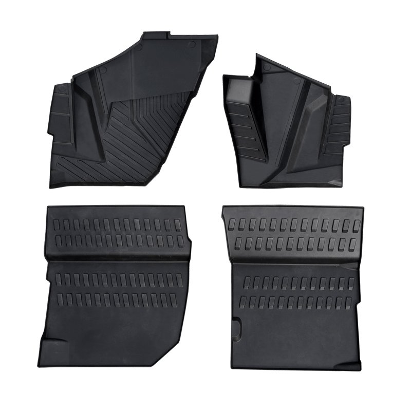 Yongjin ATV/UTV Parts & Accessories Front and Rear Row TPE Floor Liners Floor Mats for Polaris RZR XP 4 1000 2024year