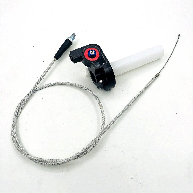 Grips Settle Twist Throttle Clamp Plastic Aluminum With Throttle Cable for Motorcycle Pit Dirt Bike Motocross ATV Offroad Quad