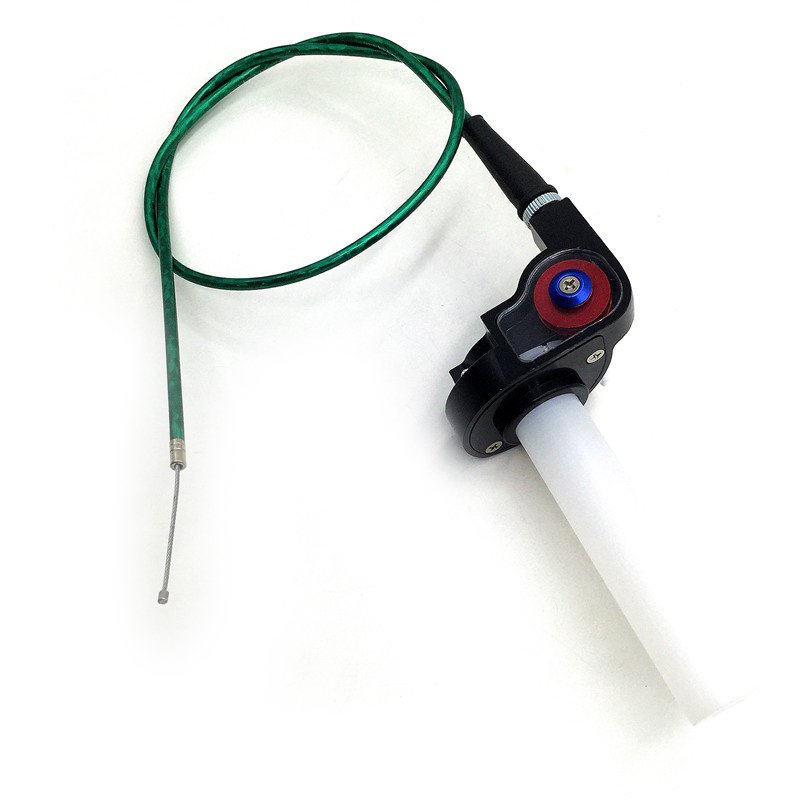 Grips Settle Twist Throttle Clamp Plastic Aluminum With Throttle Cable for Motorcycle Pit Dirt Bike Motocross ATV Offroad Quad