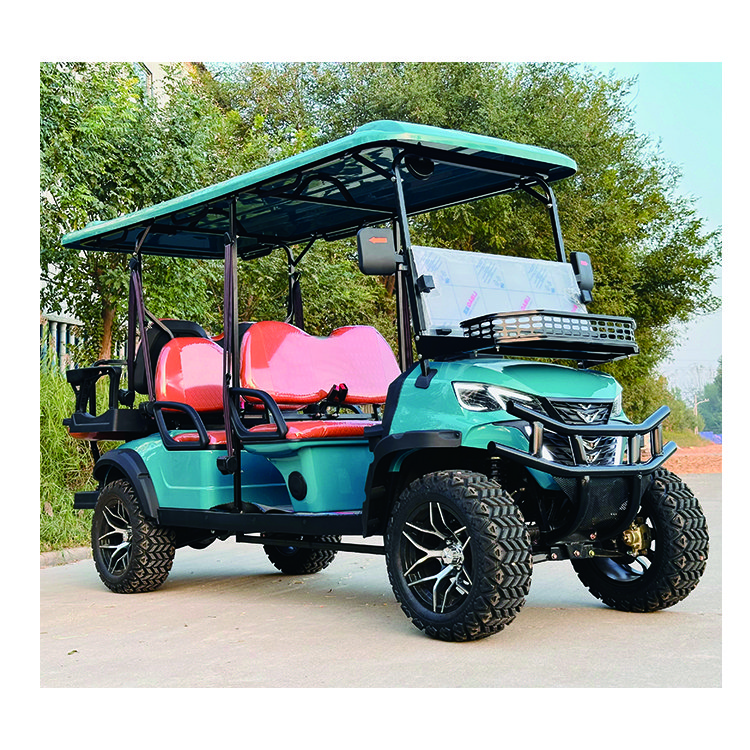 48V Off Road Street Legal 4 Wheel Golf Carts Car Buggy 6 Seater Electric Golf Cart