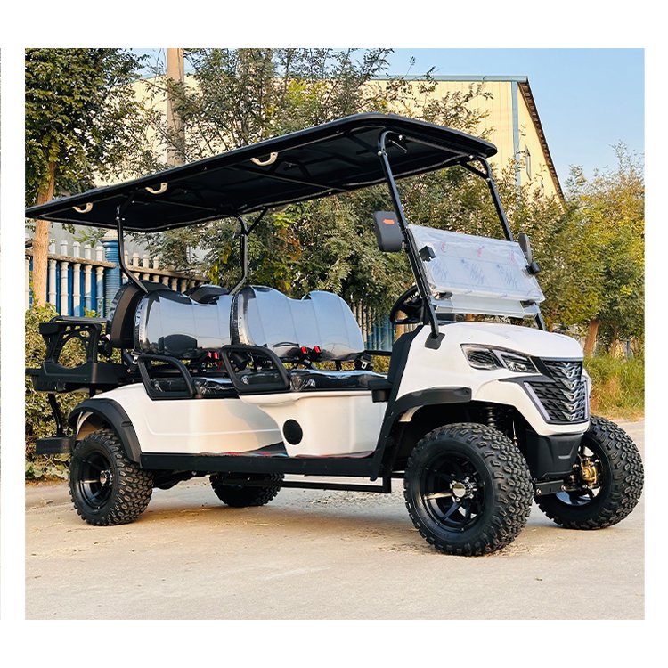 48V Off Road Street Legal 4 Wheel Golf Carts Car Buggy 6 Seater Electric Golf Cart