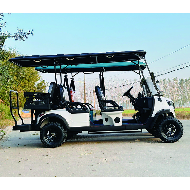 48V Off Road Street Legal 4 Wheel Golf Carts Car Buggy 6 Seater Electric Golf Cart