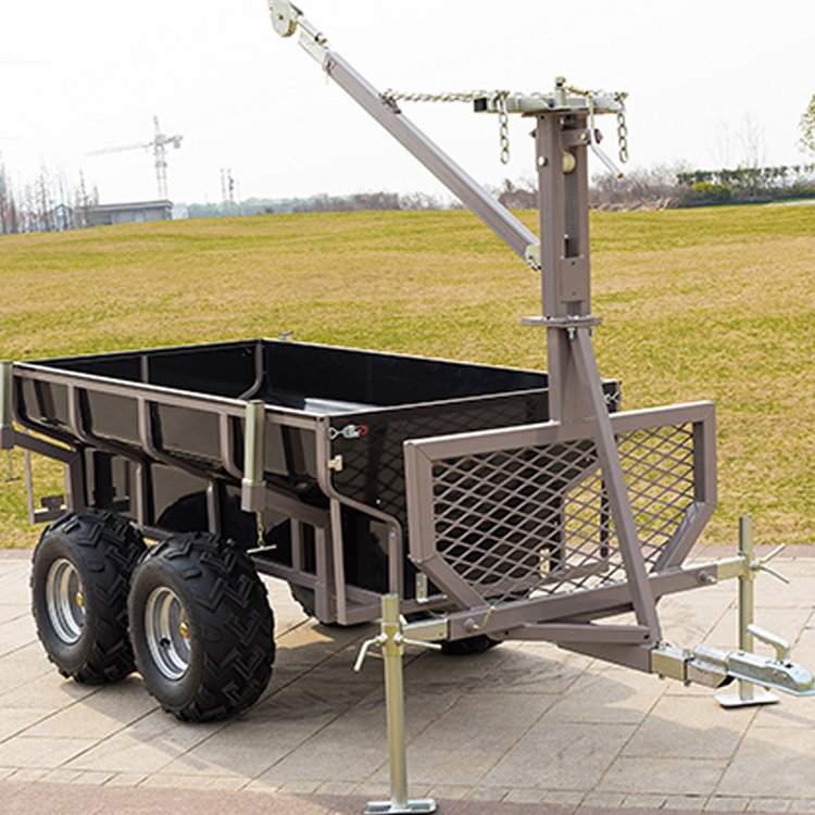 Agricultural Forest Multifunctional Box Trailer Farm Atv Wood Trailer