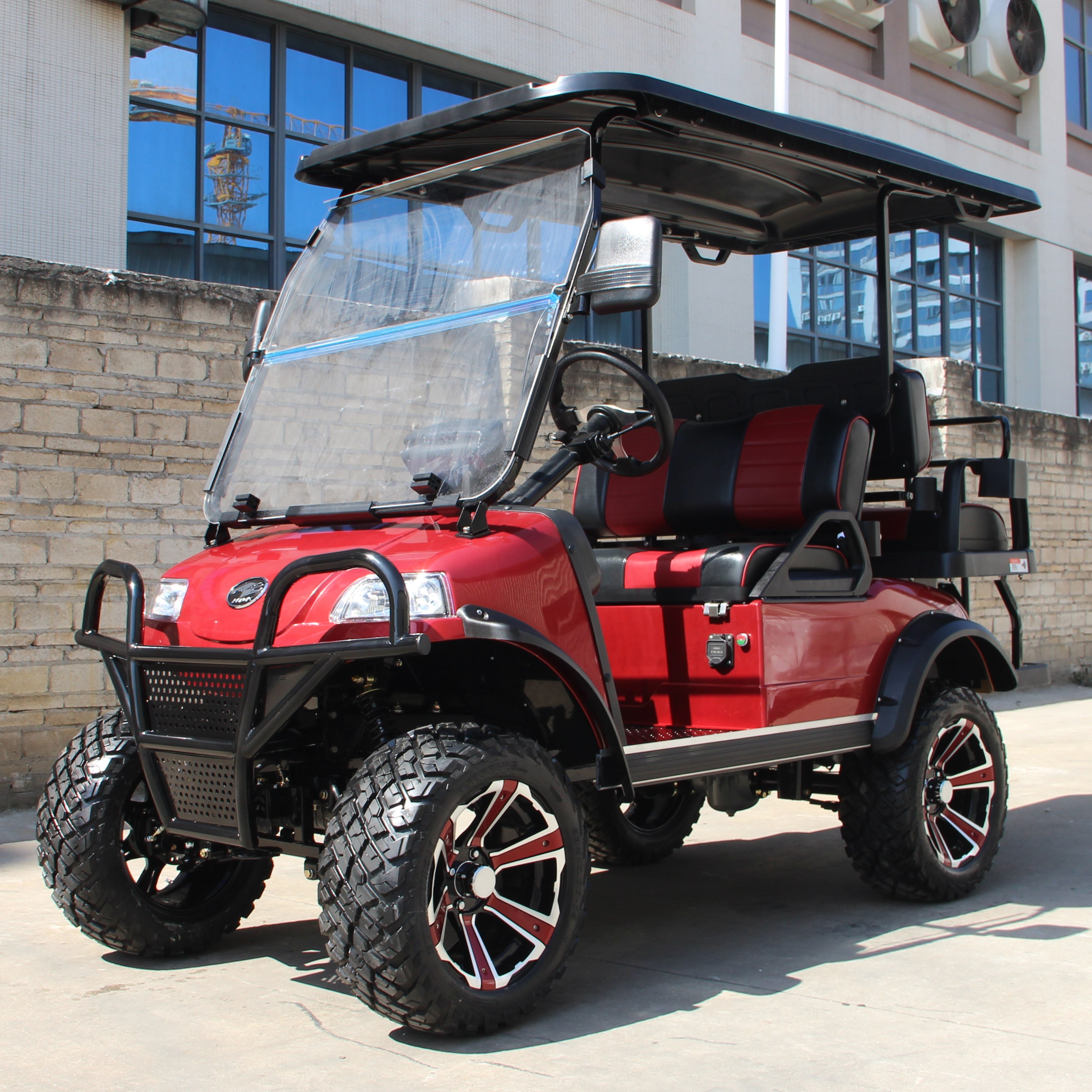 2025 New 4 Seater Gas Power Off Road Buggy for Sale Luxury 48V Eec Low Speed Electric Car Motorcycles Electric Golf Cart