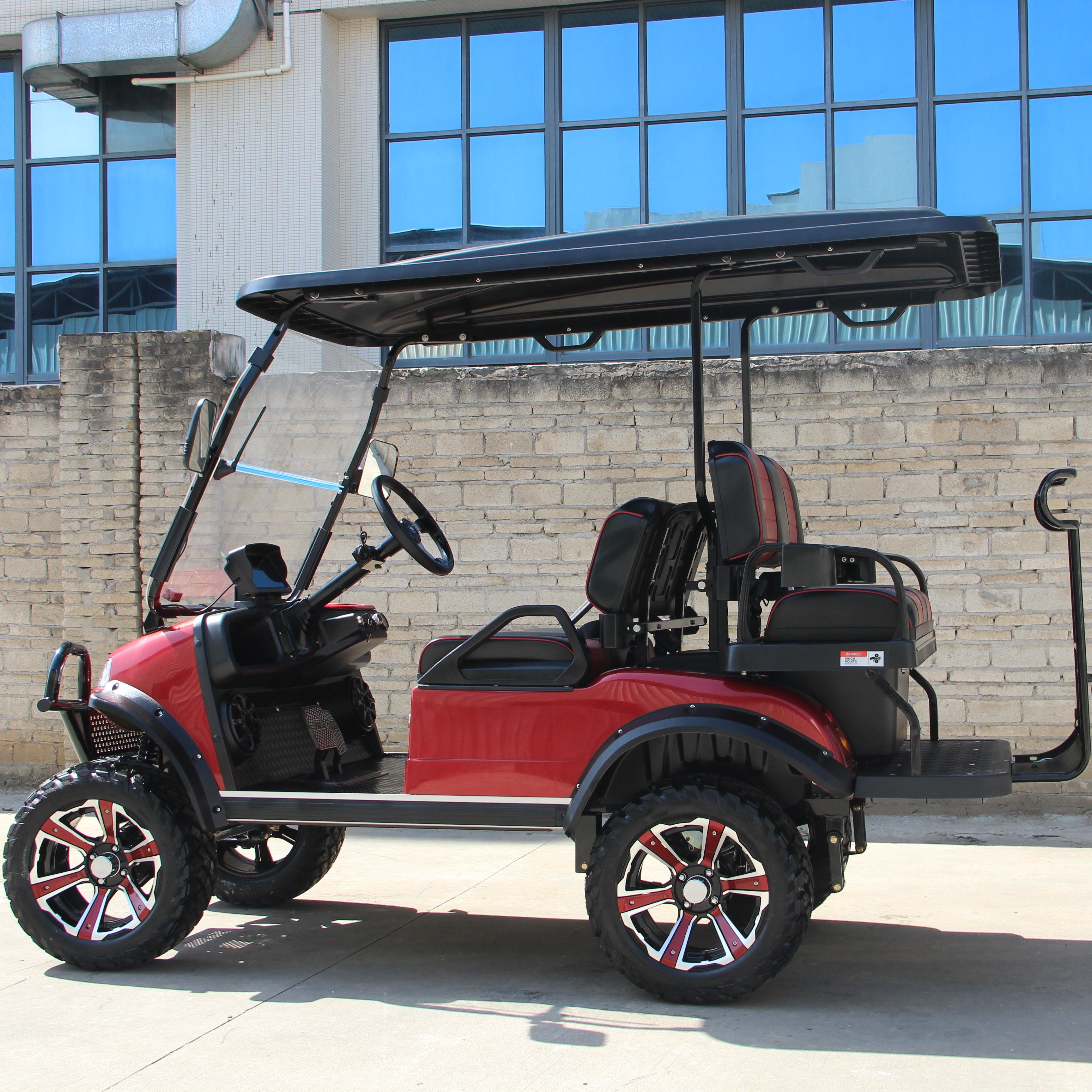 2025 New 4 Seater Gas Power Off Road Buggy for Sale Luxury 48V Eec Low Speed Electric Car Motorcycles Electric Golf Cart