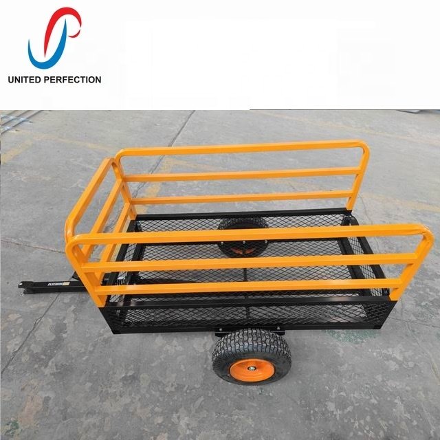Best Price Heavy-Duty ATV Towed Trailer Small UTV Trailer With Heavy Loading Capacity Low MOQ Steel Mesh Dump Cart