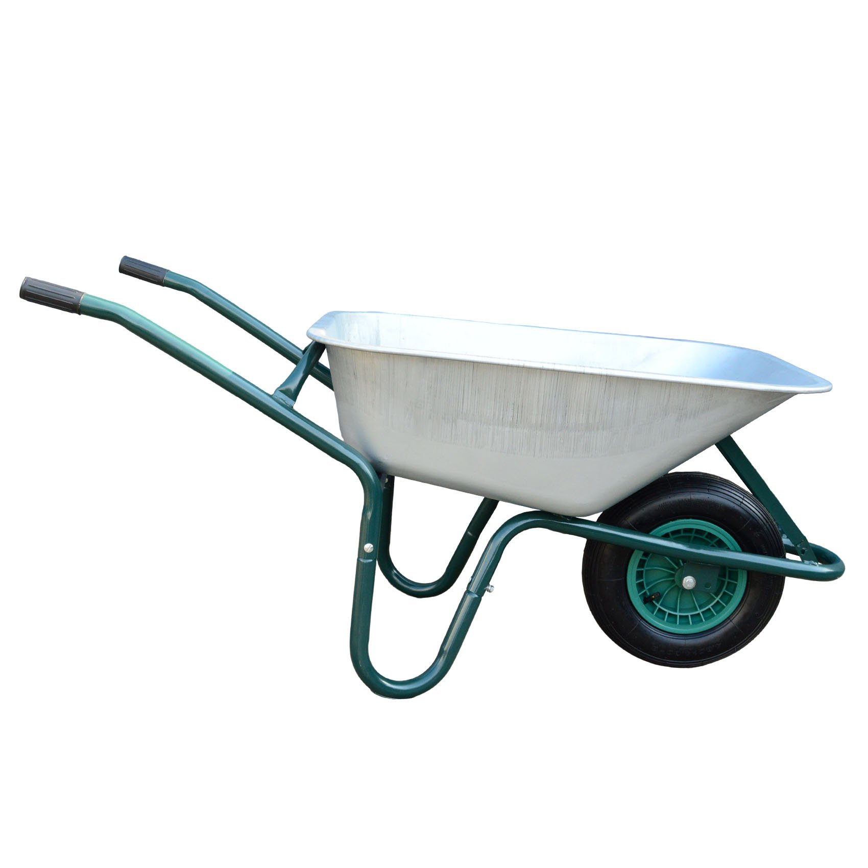 Outdoor 160L/200L Function Double Wheels Galvanized Steel Home Garden Cart Commercial Wheel Barrow Wheelbarrow