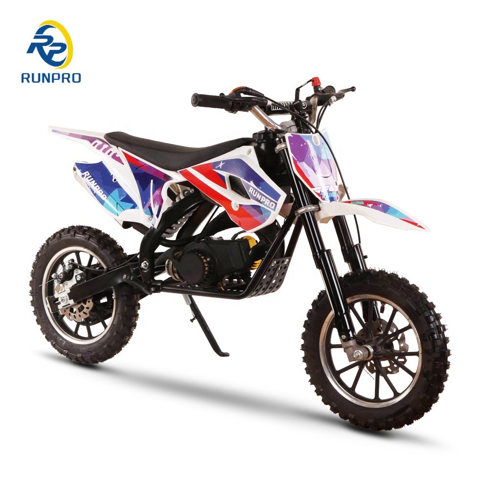 RunPro 49CC 50CC Superbike Minibike Scooter CE Certified Dirt Bike for Outdoor Sports and Races Gasoline Moto Bike