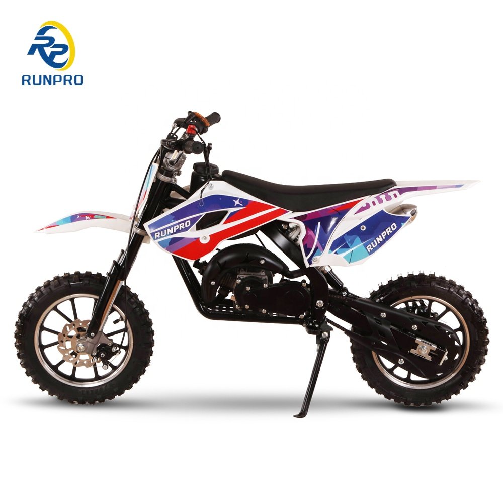 RunPro 49CC 50CC Superbike Minibike Scooter CE Certified Dirt Bike for Outdoor Sports and Races Gasoline Moto Bike
