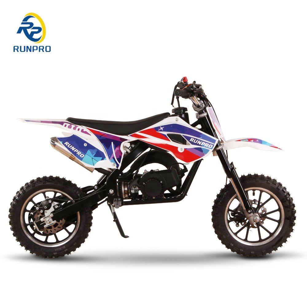 RunPro 49CC 50CC Superbike Minibike Scooter CE Certified Dirt Bike for Outdoor Sports and Races Gasoline Moto Bike