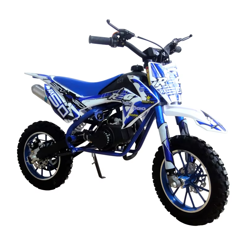 2024 New 49cc 50cc Two Stroke Petrol Mini Moto Cross Pocket Dirt Bike for Small Kids