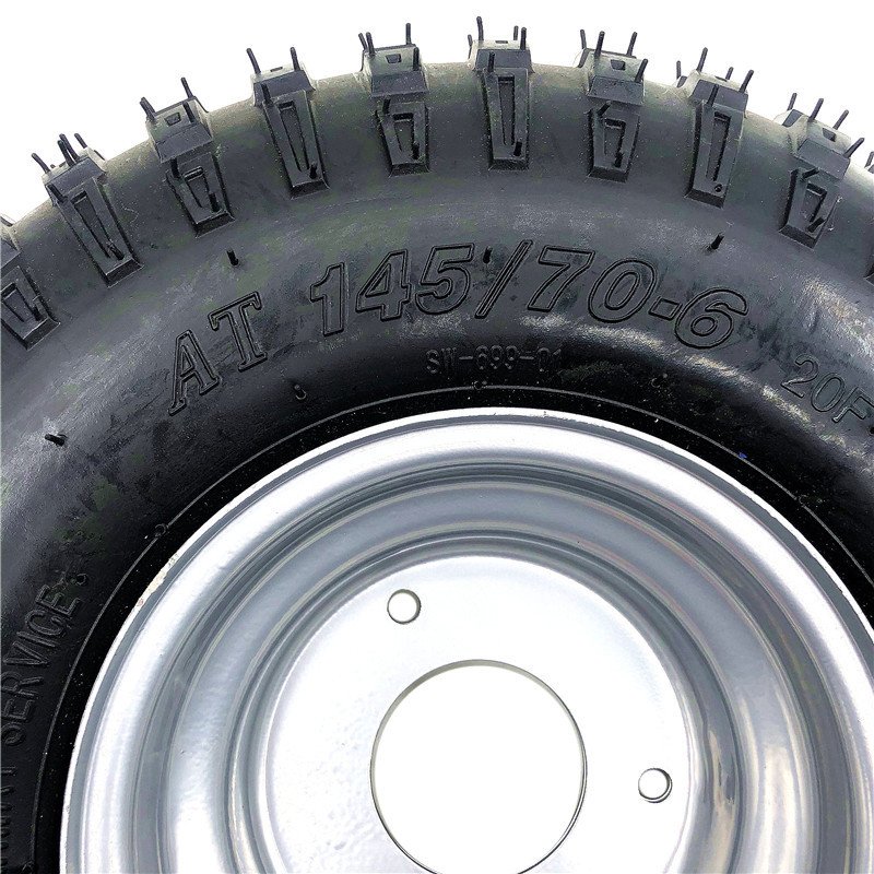 6 Inch ATV Wheel 145/70-6 All Terrain Vehicle Tyre Fit for 50cc 70cc 110cc Small ATV Quad Front or Rear Wheels