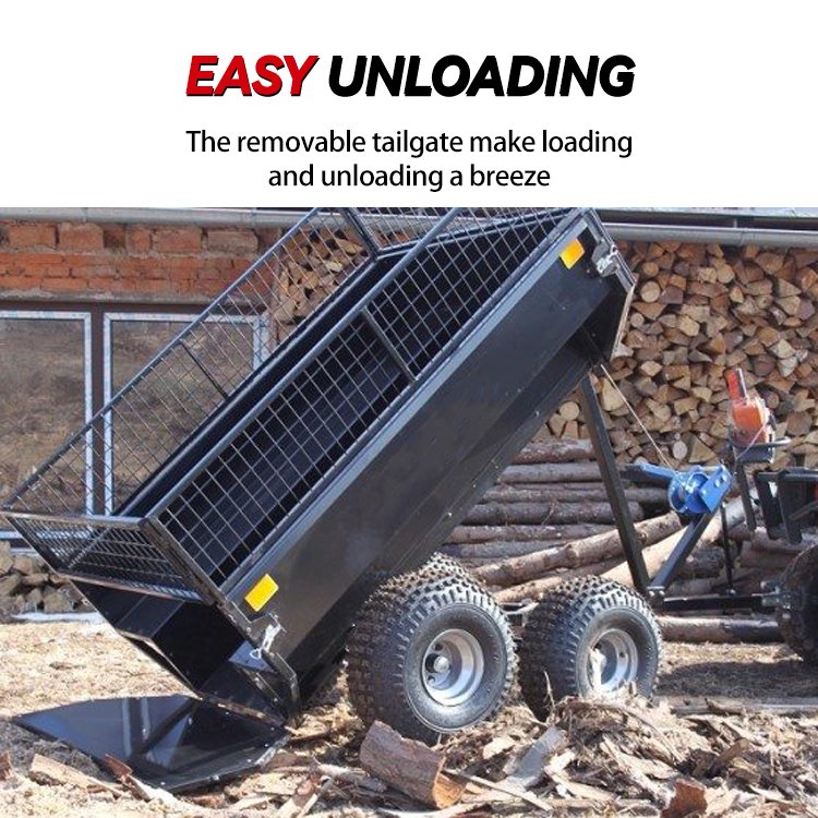 RCM Farm Transport Truck Tow-Behind Atv Wagon Outdoor Garden Trailer Motorcycle Atv Dump Trailers