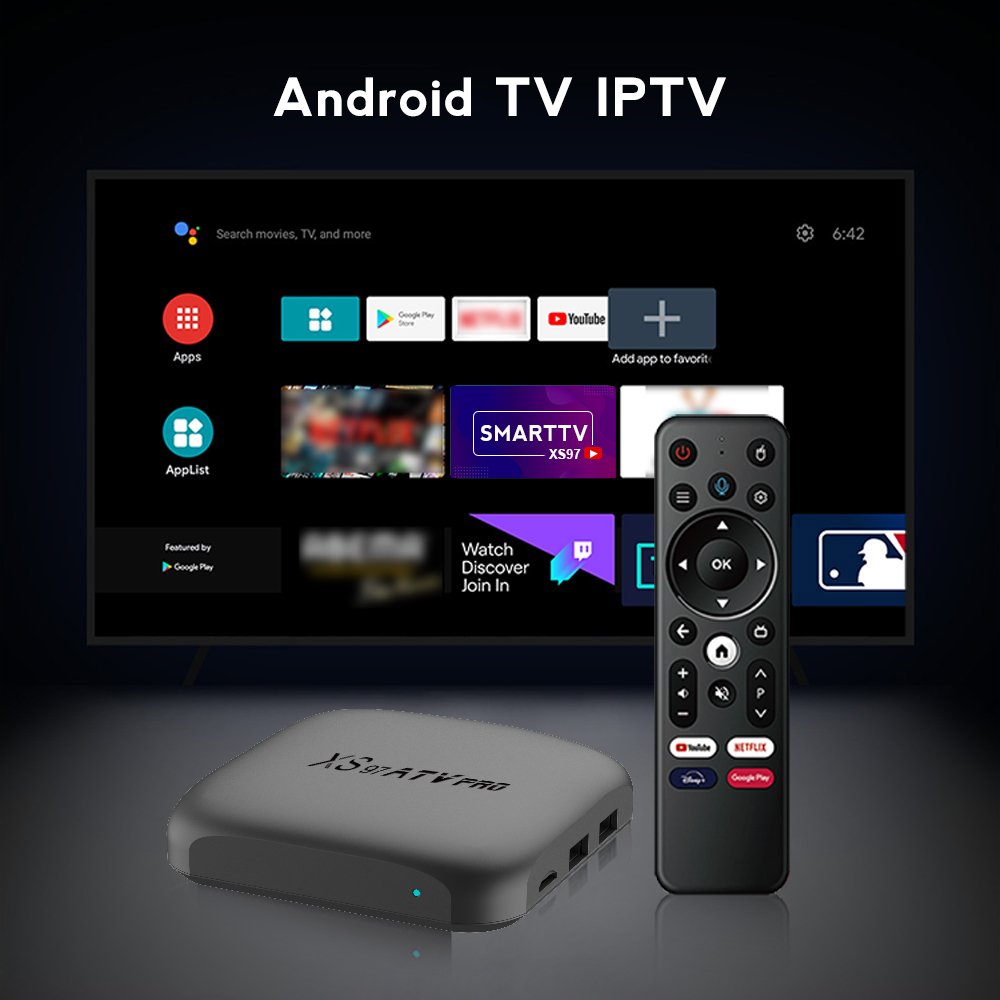 Own Brand XS97 ATV PRO Android12 TV System 1080p Full HD Tvbox Compatible Netfl With Reasonable Price