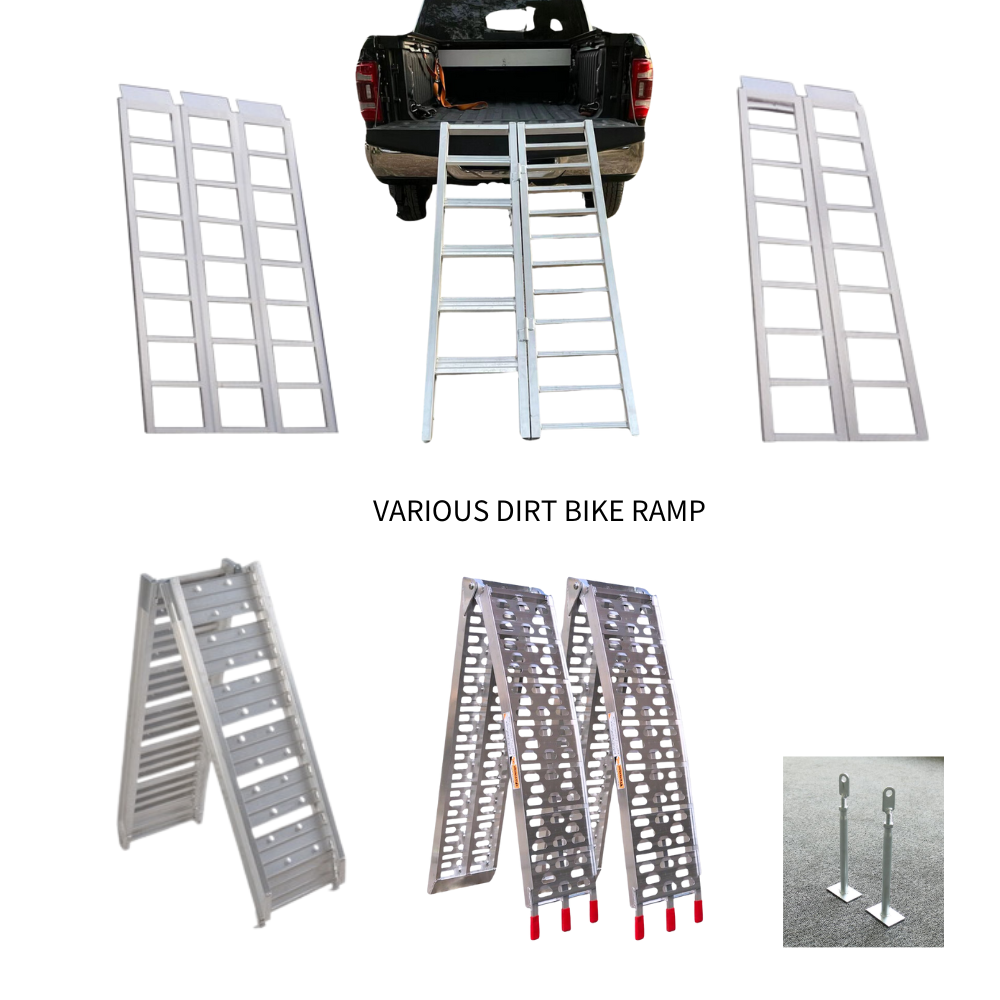 Motorcycle Dirt Bike Trailer ATV Ramp Aluminum Ramp Motorcycle