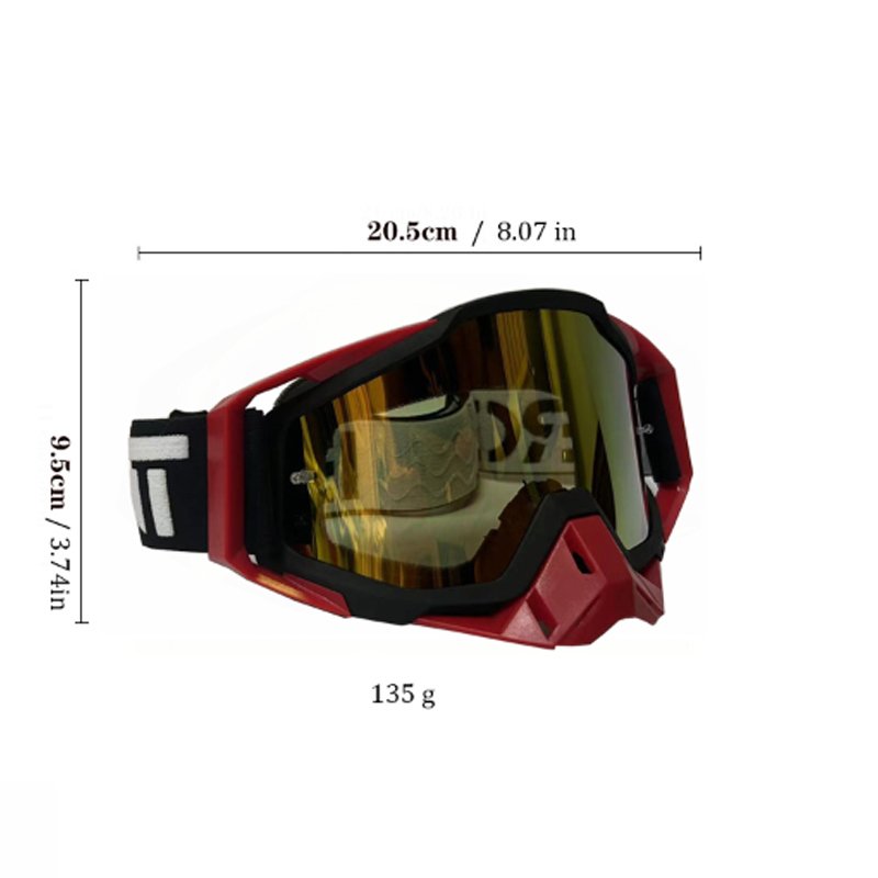Newest Road Dirt Bike Motorcycle Goggles Racing ATV Glasses Anti UV Resistant Downhill Dustproof Windproof Motocross Goggle