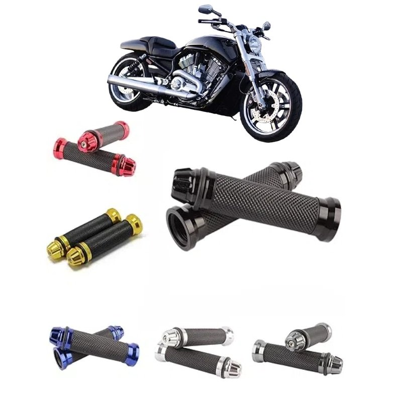 Right Metal Hand Handle for Motorcycle Motorbike Bike Bicycle with Aluminium and ABS Rubber Grip