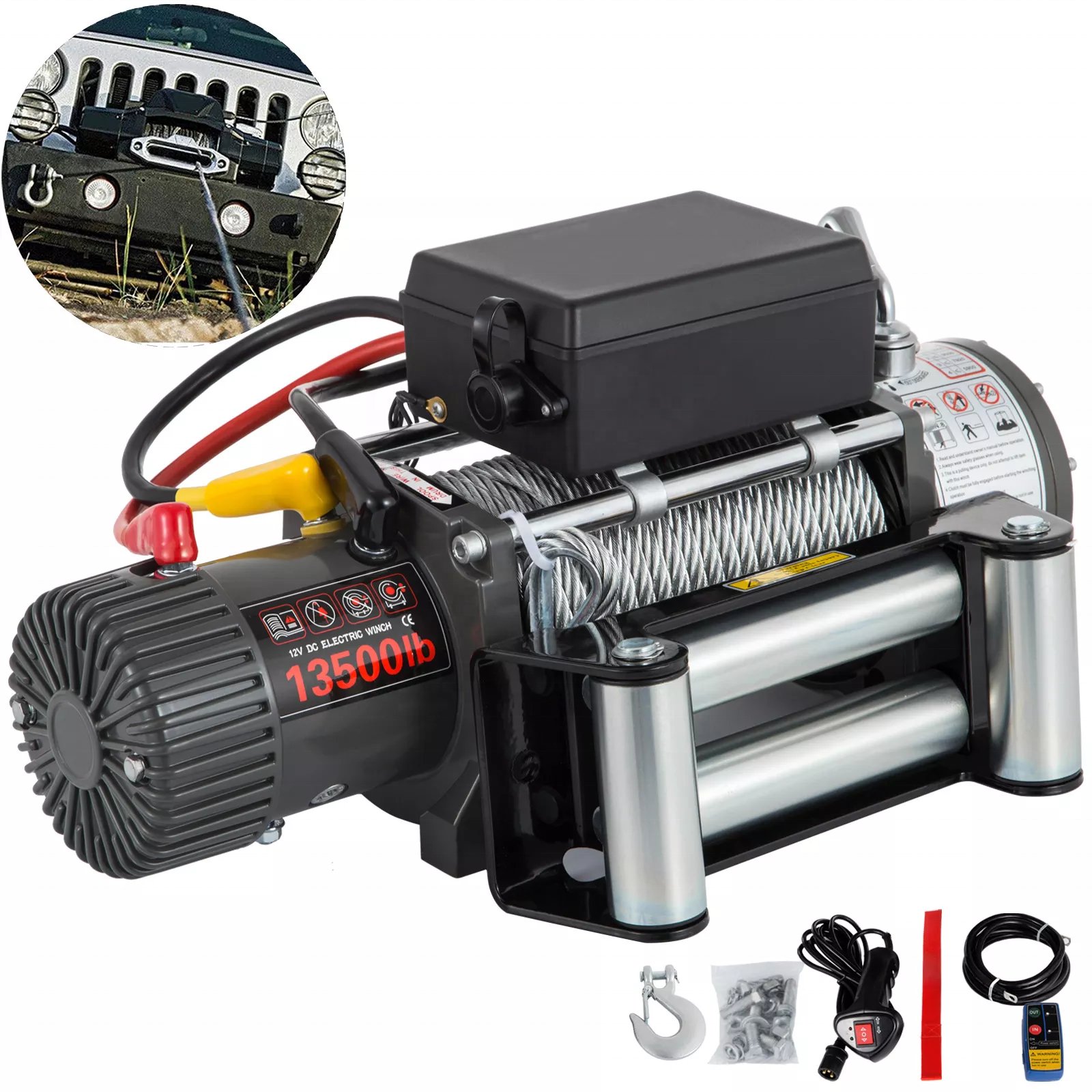 Electric Traction Winch for Car Rescue Steel Aluminium Hydraulic Winch Tractor New Condition Boat Lifting Cranes Applications