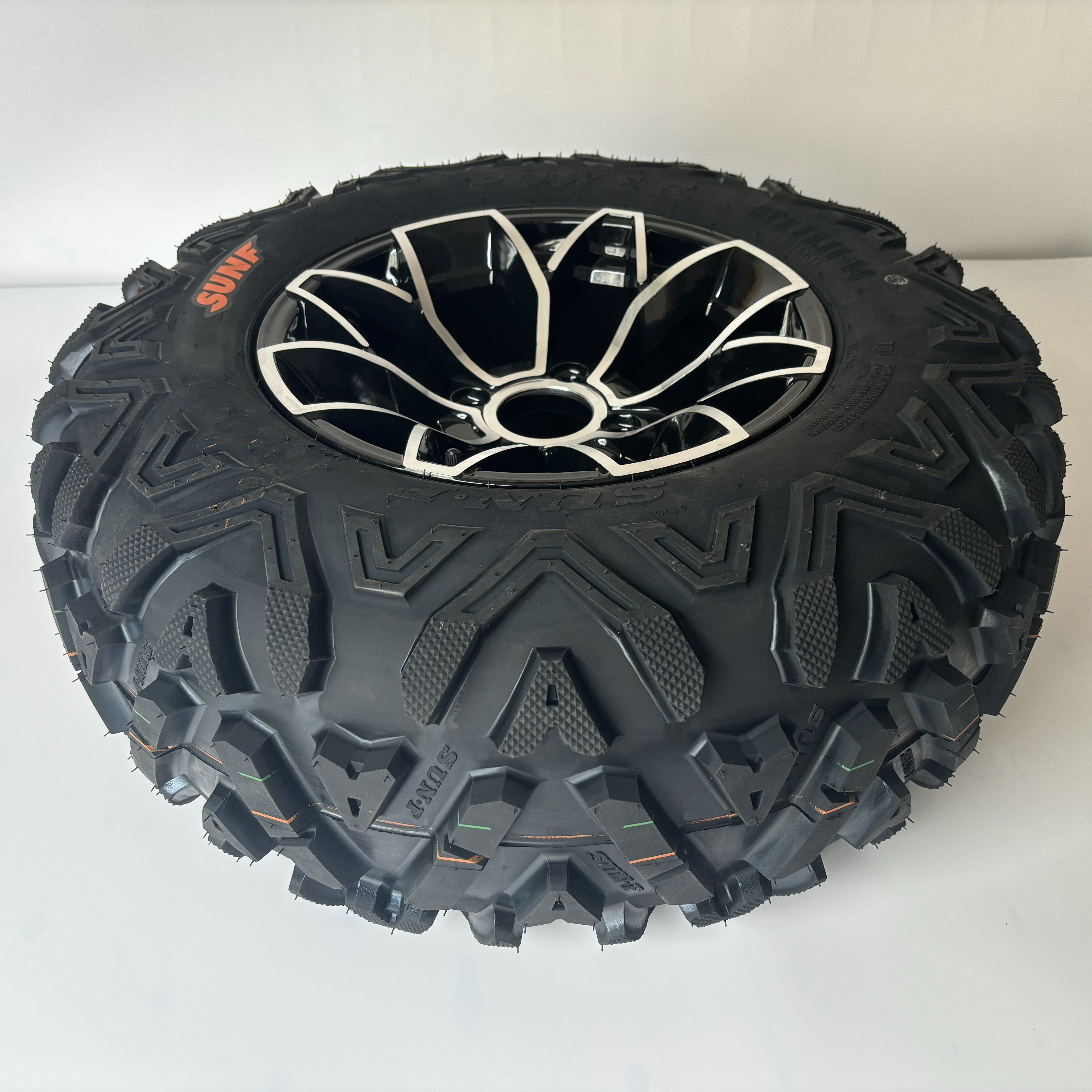 New High Quality 27X11-14 27*11-14 6PR Tubeless All-terrain Tyre with 14 Inch Alloy Rim Set Fit for ATV UTV GO KART
