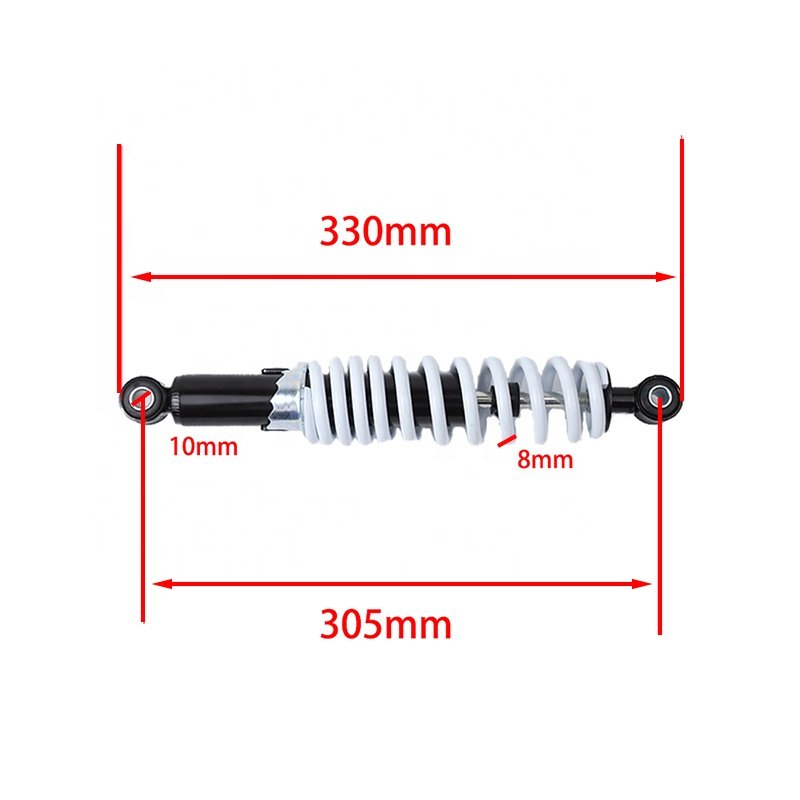305mm M10 Motorcycle Front Shock Absorber Suspension 8mm Spring Fit for Motorcycle Go Kart Buggy ATV Quad Pit Dirt Bike UTV