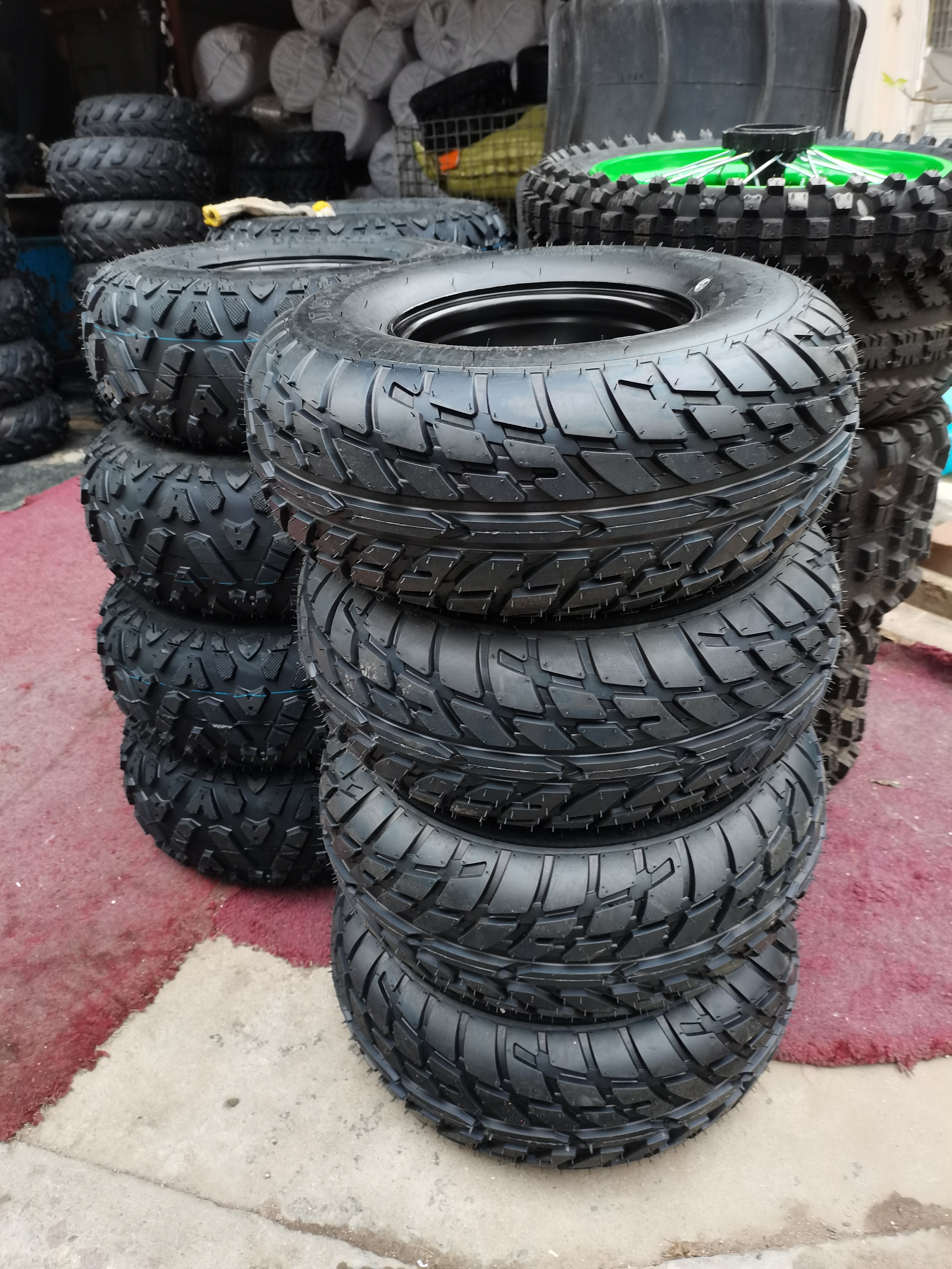 6inch/7inch/8 Inch/10inch/12inch Off-road Rims Tires for ATV/UTV/Go Kart